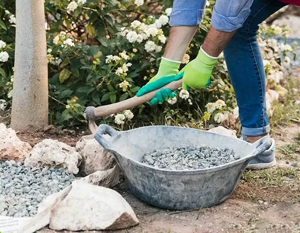 clc-tx: We Install Rock Ground Coverings By Hand